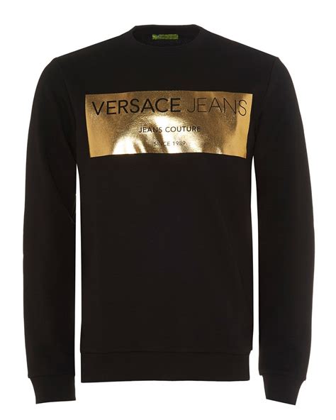 versace men's crew neck sweater|versace sweatsuit for men.